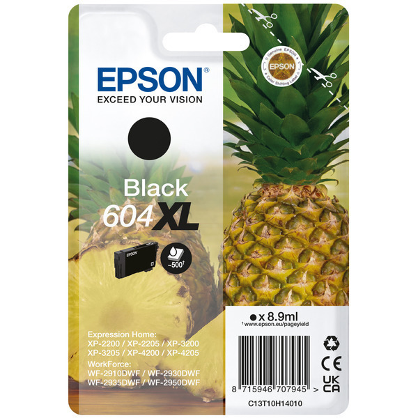Original Epson Tinte C13T10H14010 / 604XL / C13T10H14010 schwarz für C13T10H14010
